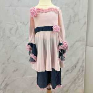 Girls custom‎ Denim wear OOC Fun fashion pageant outfit natural or glitz attire